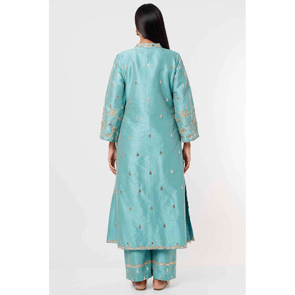 MEHAK MURPANA Sky Blue Kurta and Pant (Set of 2)