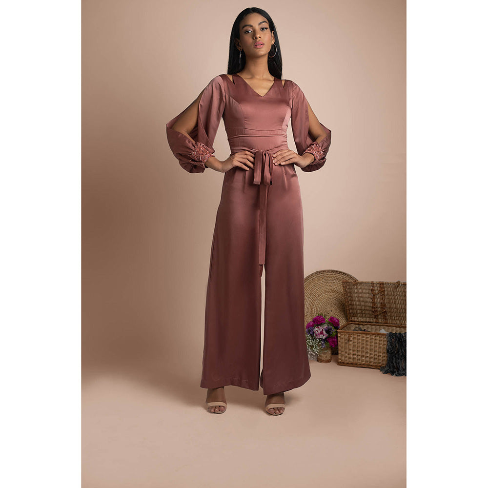MEHAK MURPANA Rose Pink Jumpsuit