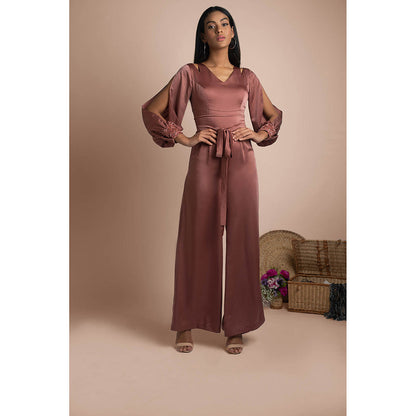 MEHAK MURPANA Rose Pink Jumpsuit