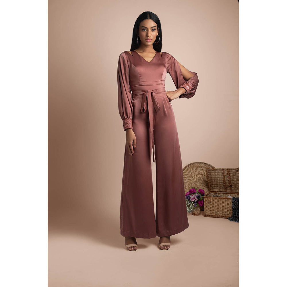 MEHAK MURPANA Rose Pink Jumpsuit