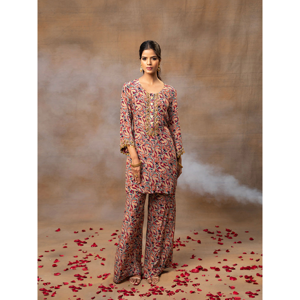 MEHAK MURPANA Multi Printed Kurta Palazzo (Set of 2)