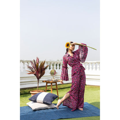 MEHAK MURPANA Pink Printed Shirt