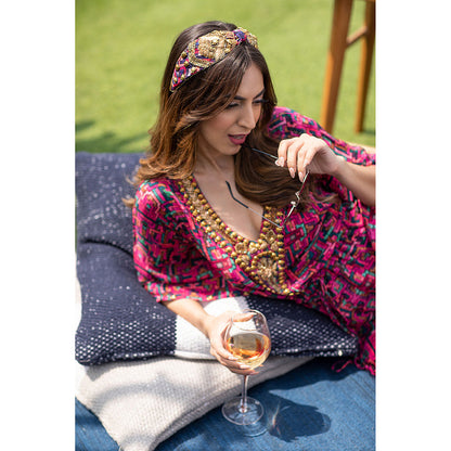 MEHAK MURPANA Pink Kaftan Dress