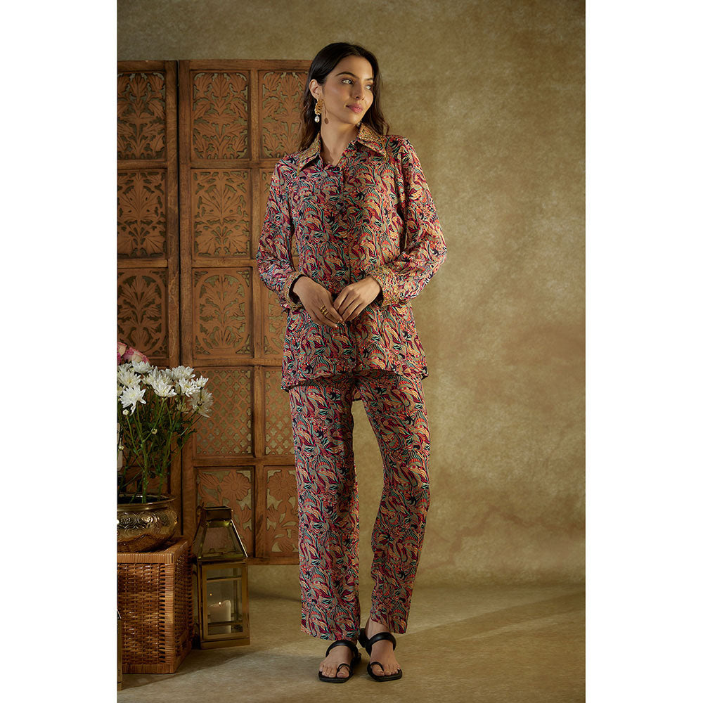 MEHAK MURPANA Multi Printed Coord with Embroidery (Set of 2)