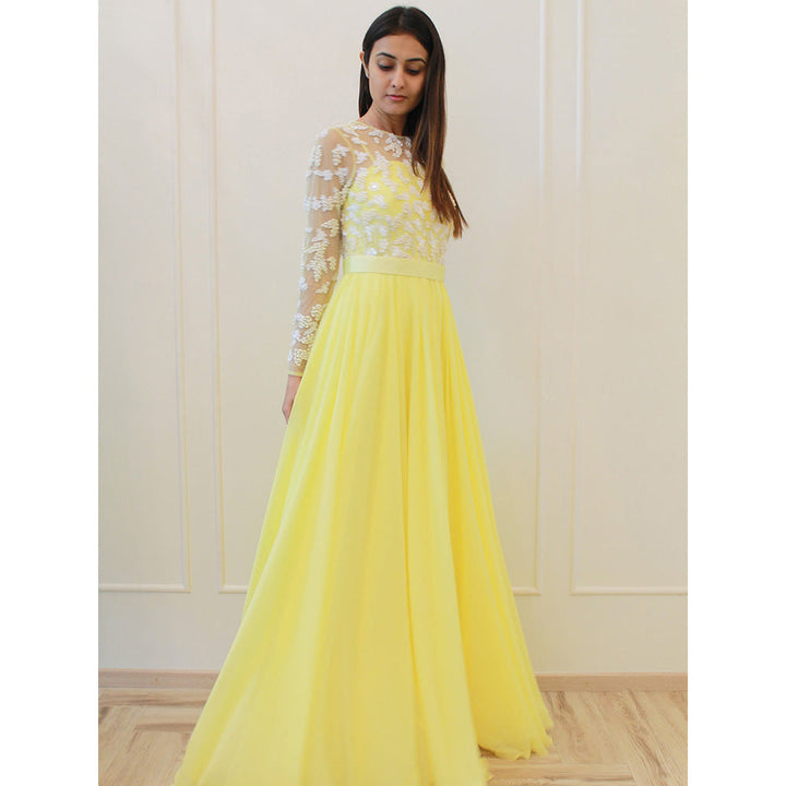 MALIKA GUPTA Yellow Natalie Gown