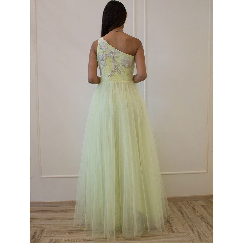 Malika Gupta Green Amy Gown