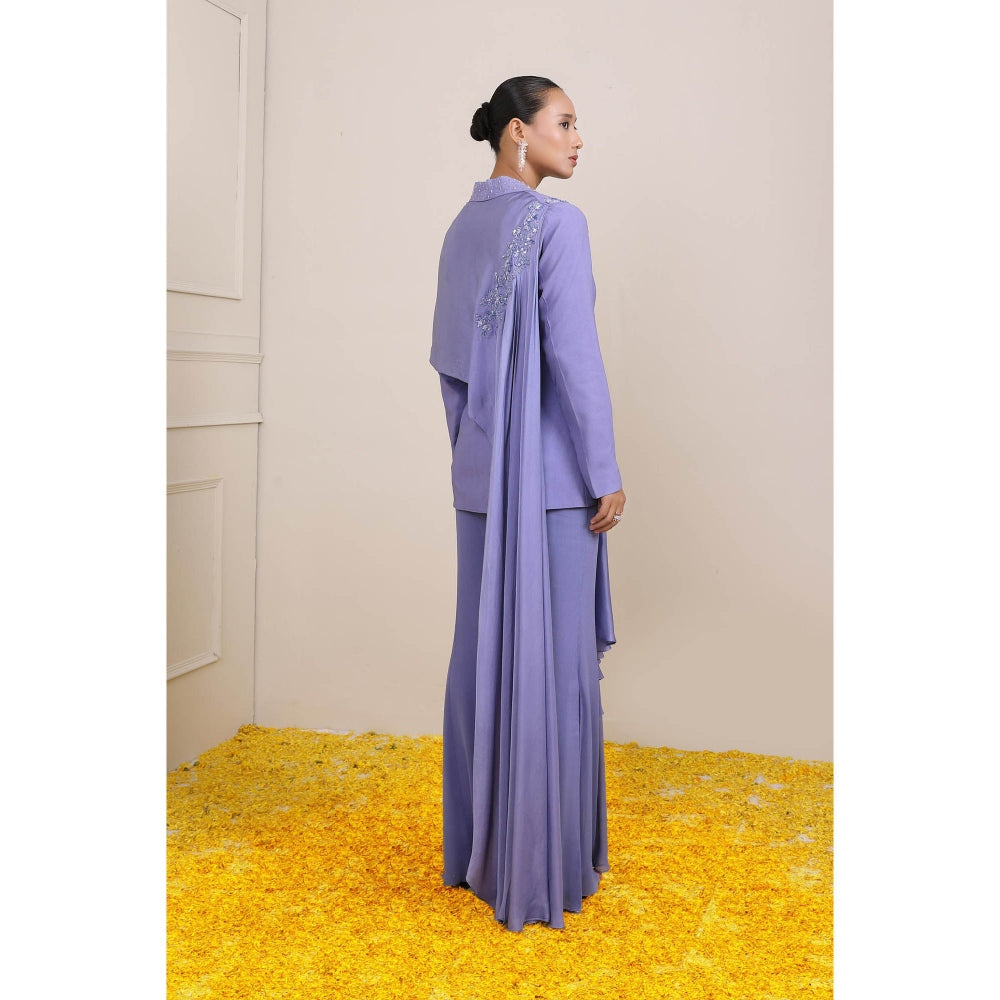 Miku Kumar Purple Myra Co-Ord (Set of 3)