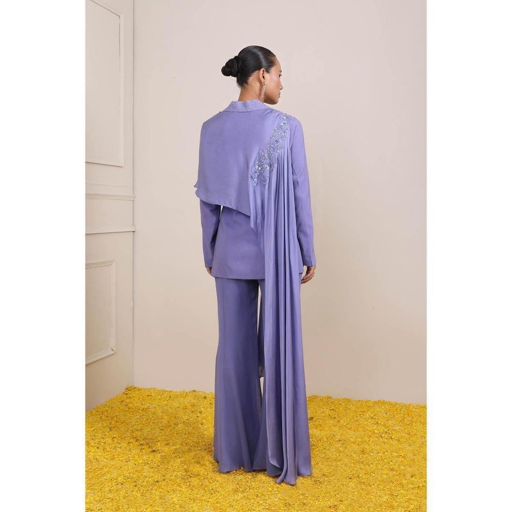 Miku Kumar Purple Myra Co-Ord (Set of 3)