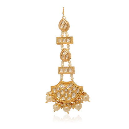 MINAKI Gold Jewellery Maang Tikka