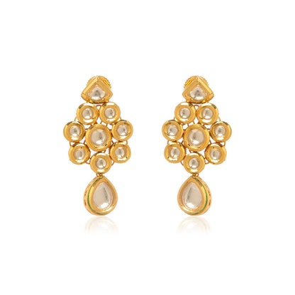 MINAKI Gold Jewellery Drop and Dangler Earrings