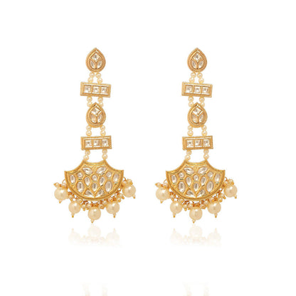 MINAKI Gold Jewellery Drop and Dangler Earrings
