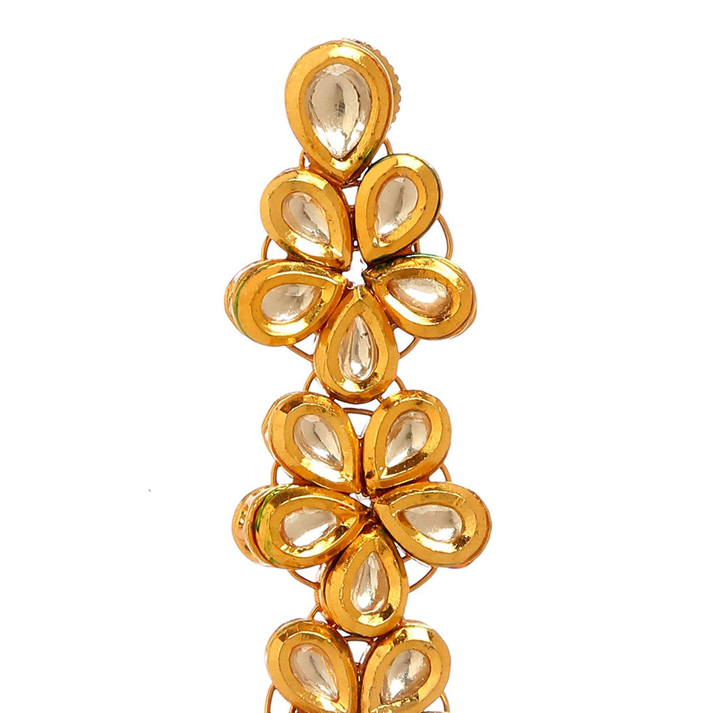 MINAKI Gold Jewellery Drop and Dangler Earrings