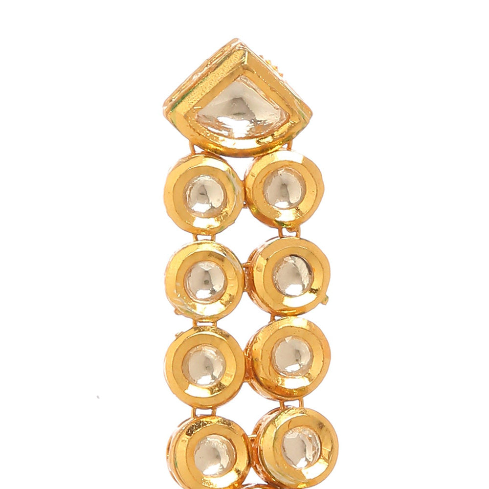 MINAKI Green Jewellery Drop and Dangler Earrings