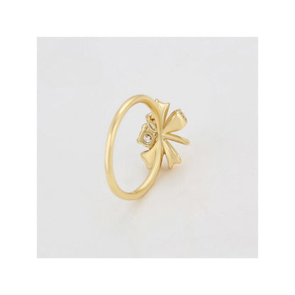 MINAKI 18K Gold Plated Ring Studded with Cubic Zircon.