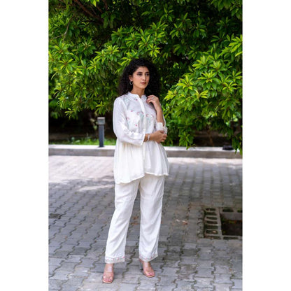 MINSH Tulip White Co-Ord (Set of 2)