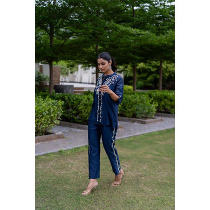 MINSH Navy Blue Co-Ord (Set of 2)