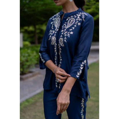 MINSH Navy Blue Co-Ord (Set of 2)