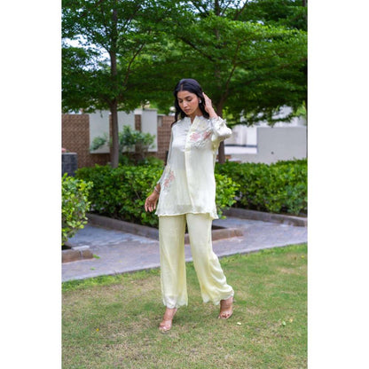 MINSH Limon Yellow Top With Palazzo (Set of 2)