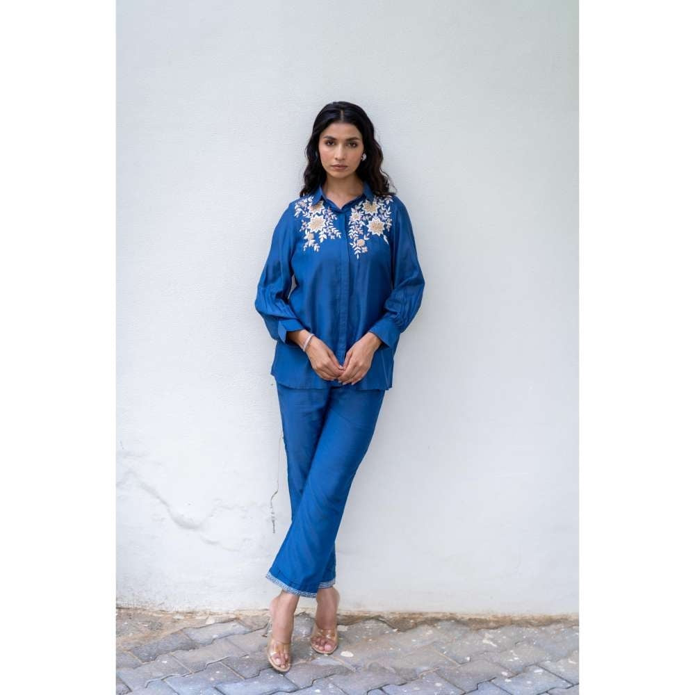 MINSH Cobalt Spark Blue Co-Ord (Set of 2)