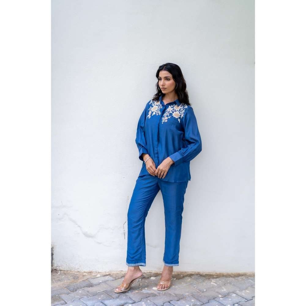 MINSH Cobalt Spark Blue Co-Ord (Set of 2)