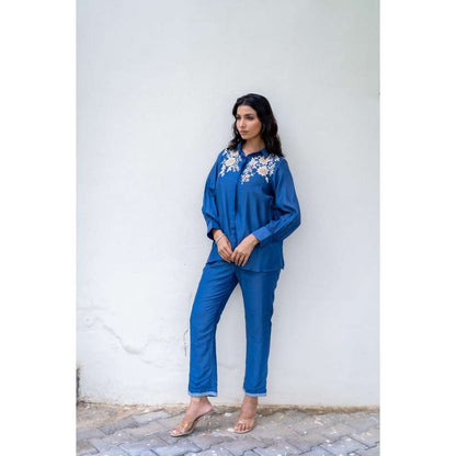 MINSH Cobalt Spark Blue Co-Ord (Set of 2)