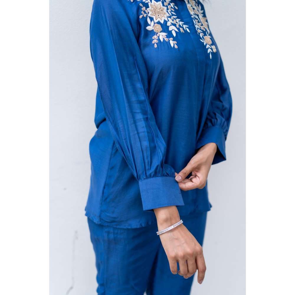 MINSH Cobalt Spark Blue Co-Ord (Set of 2)