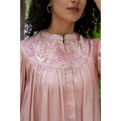 MINSH Cherry Blossom Beige Co-Ord (Set of 2)