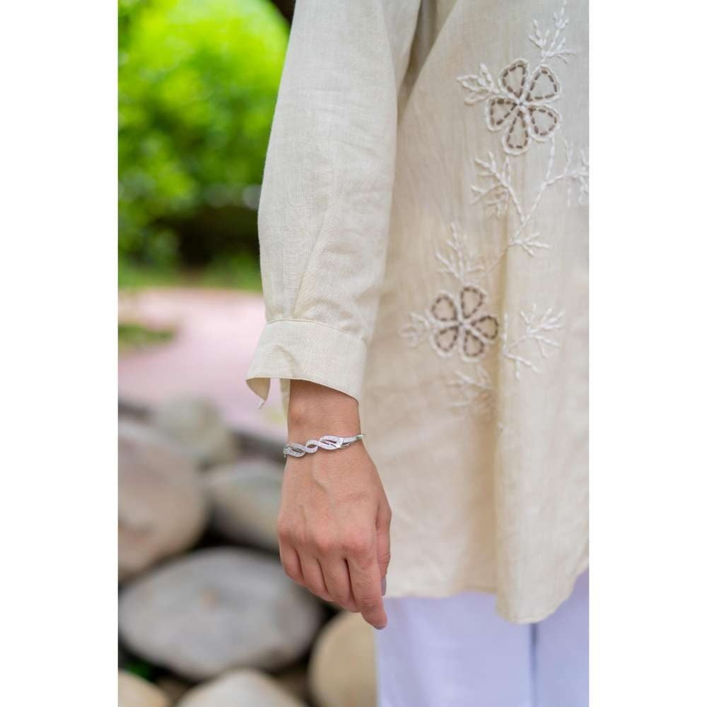 MINSH Solace Beige Shirt Style Kurti With Pant (Set of 2)