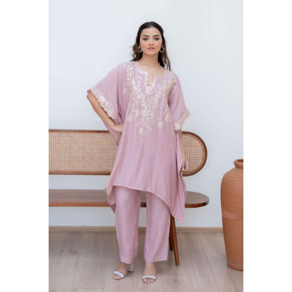 MINSH Pink Bahar Kaftan with Pant