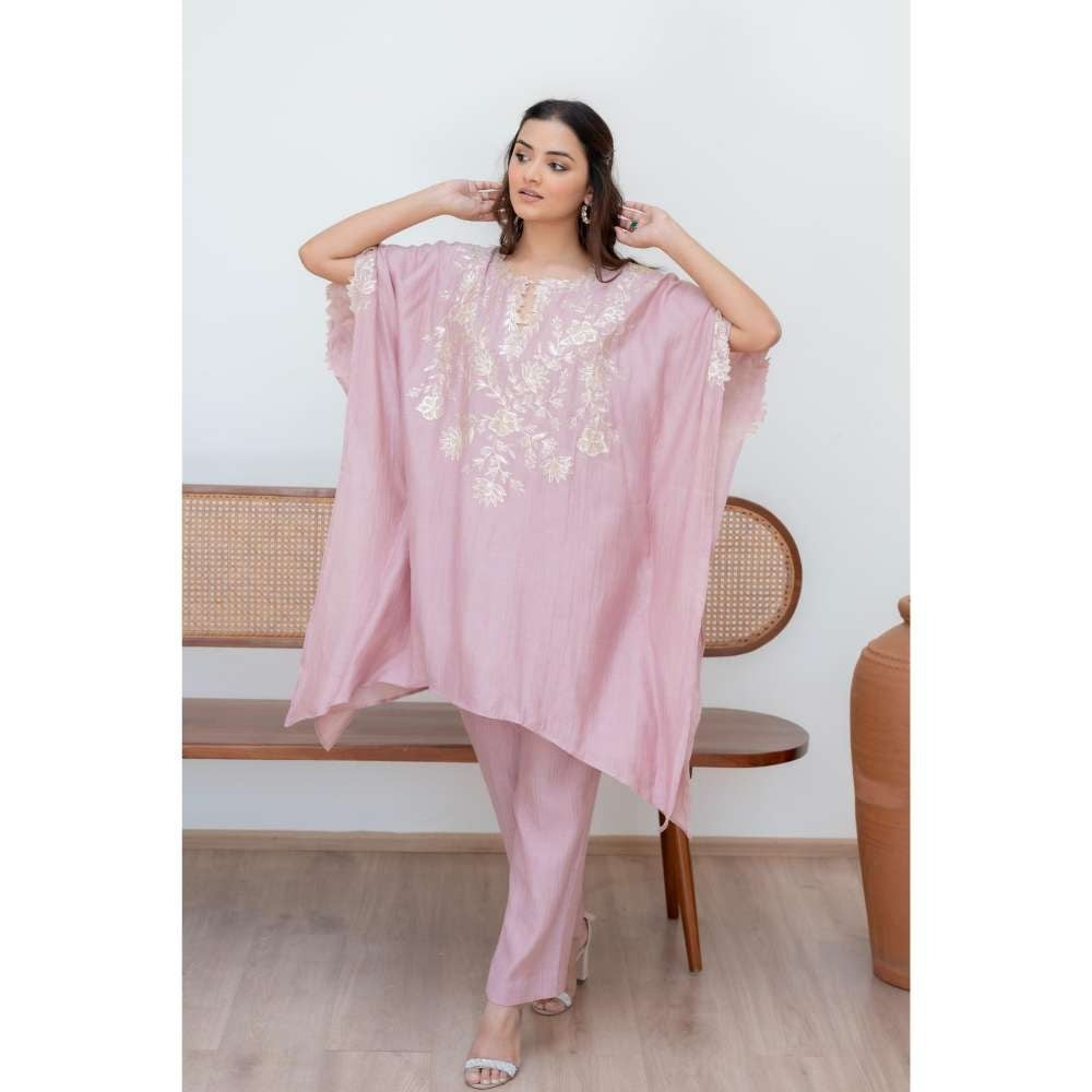 MINSH Pink Bahar Kaftan with Pant