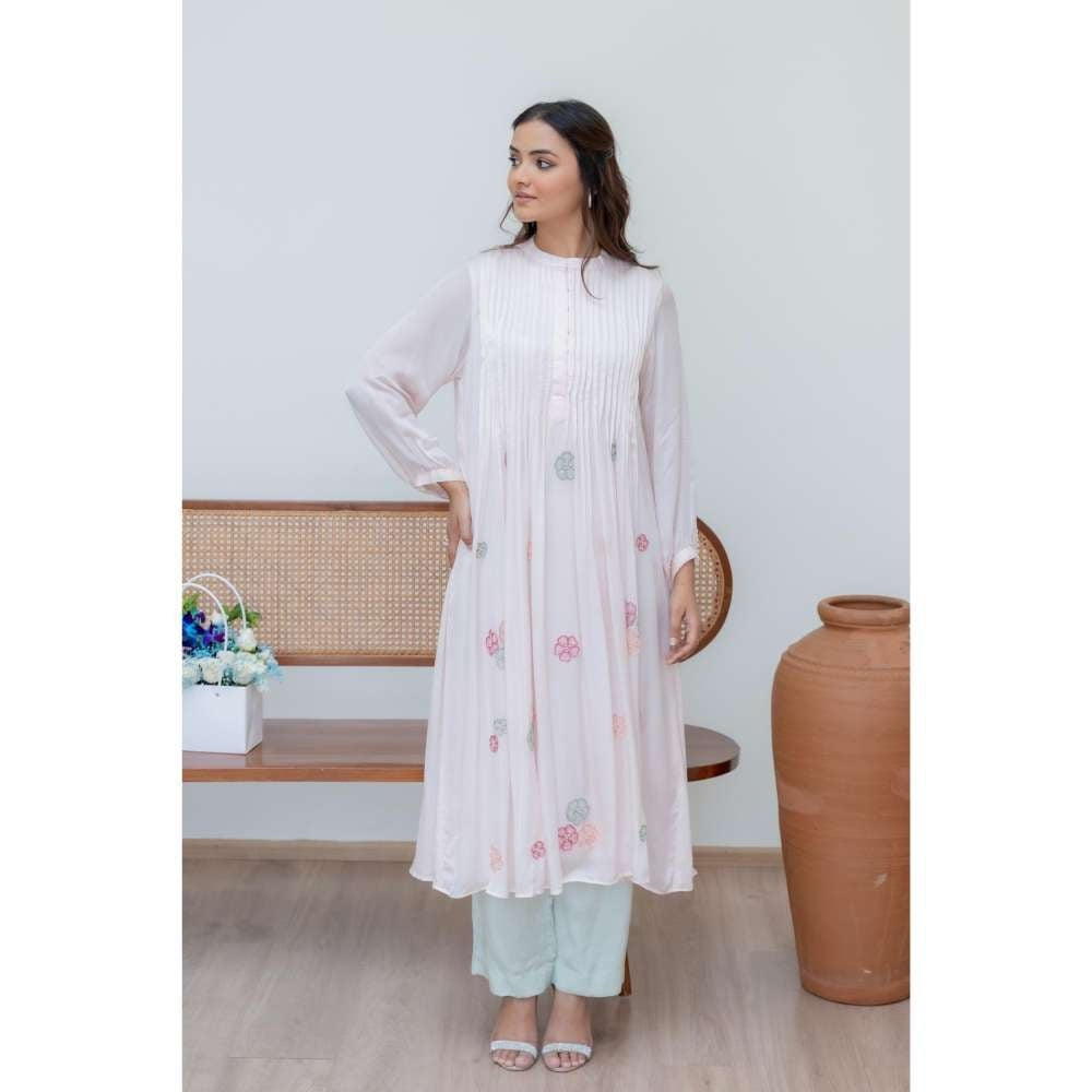 MINSH White Blush Kurta with Pant