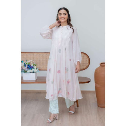 MINSH White Blush Kurta with Pant