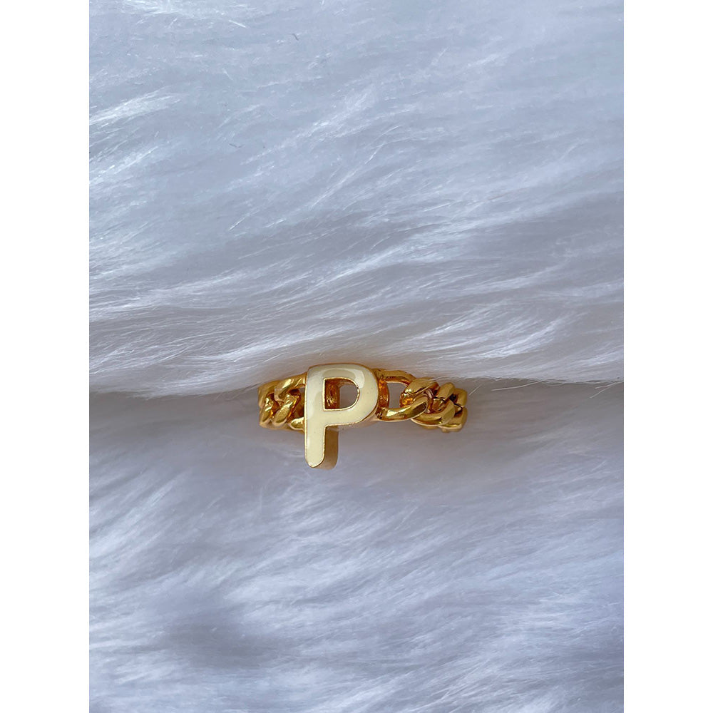 MNSH Signature Enamel White Ring P