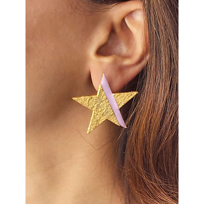 MNSH Lilac Candy Star Earring