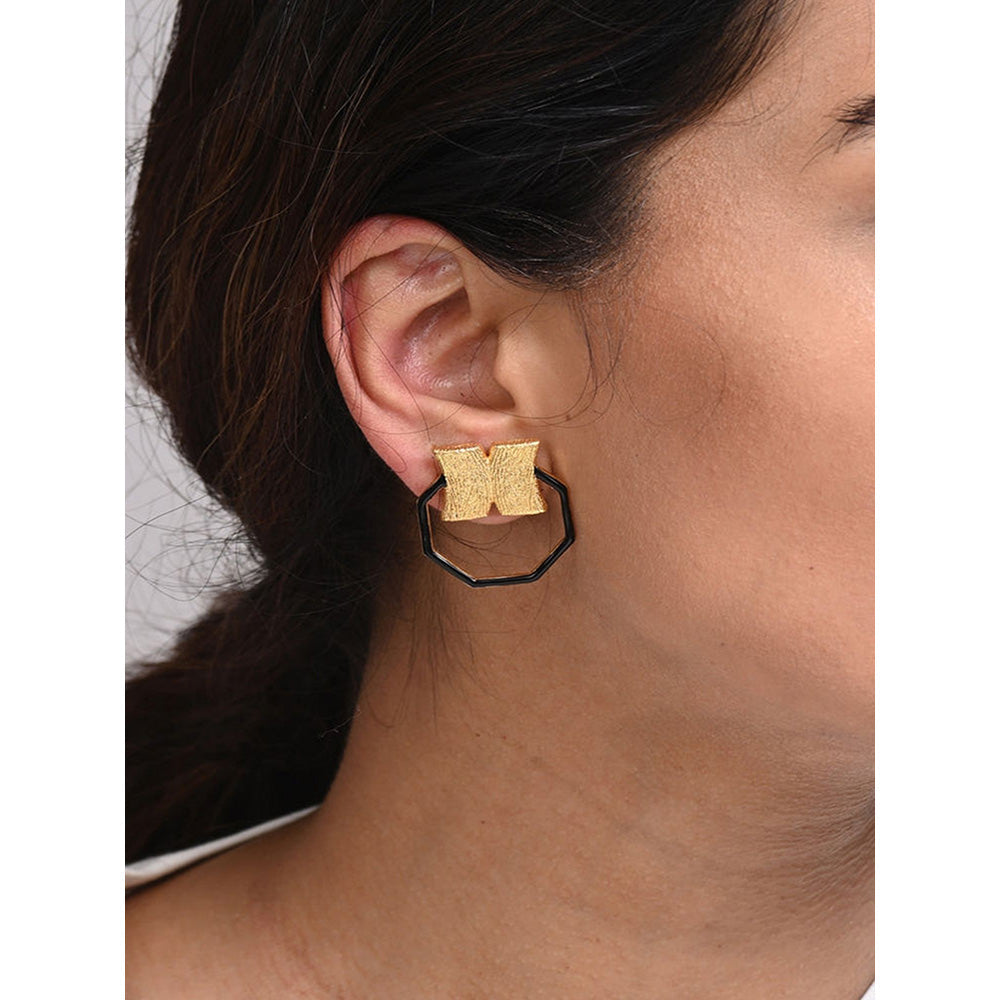 MNSH Black Hexa Candy Earring