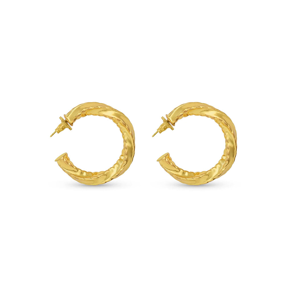 MNSH Oro Texture Hoops