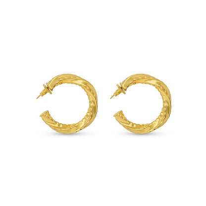 MNSH Oro Texture Hoops