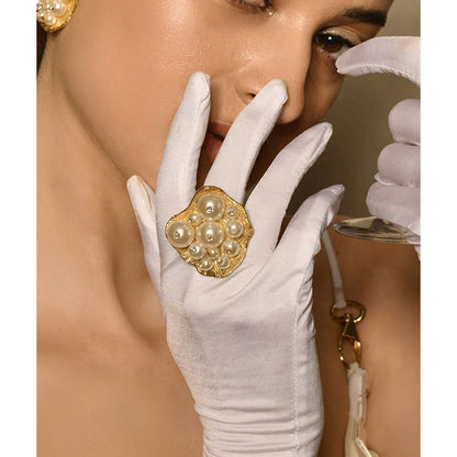 MNSH Round Pearl Ring