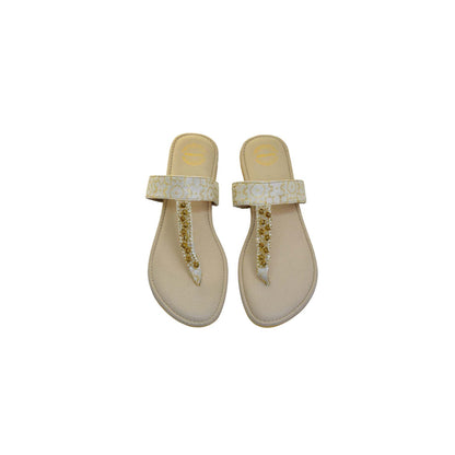 Modanta Cream Ghunghroo Flats