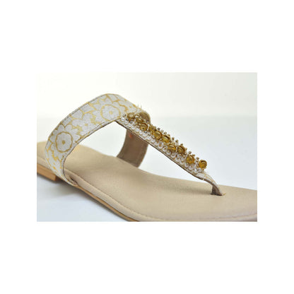 Modanta Cream Ghunghroo Flats