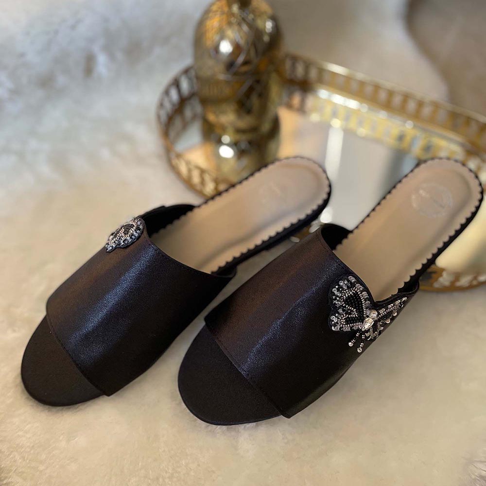 Modanta Black Butterfly Flats