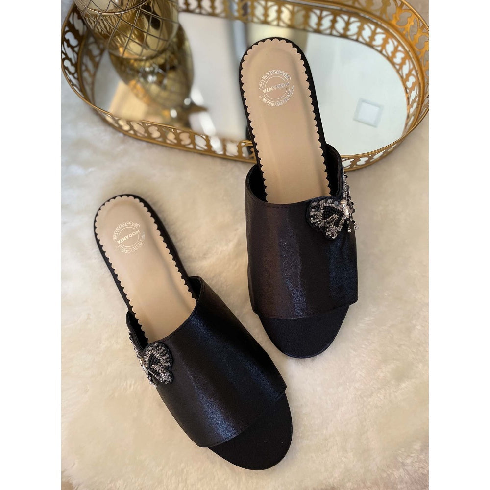 Modanta Black Butterfly Flats