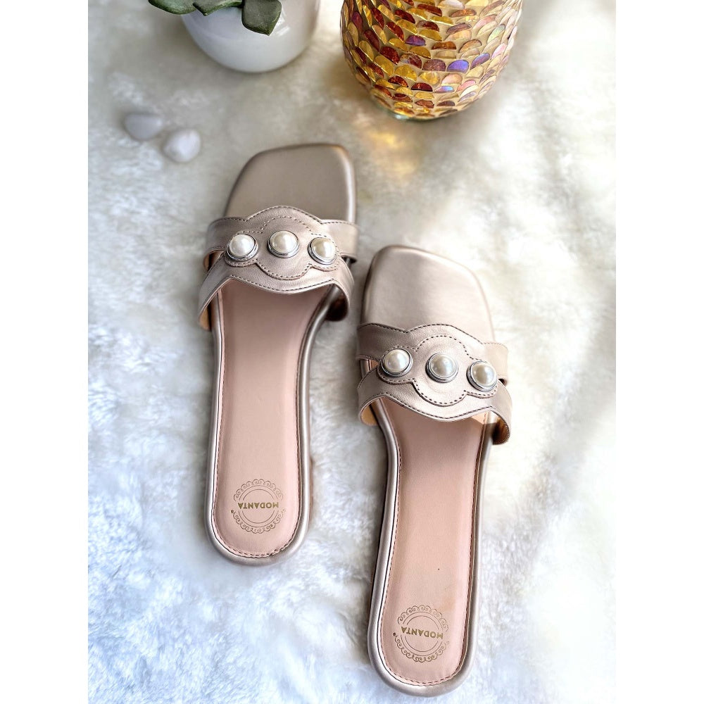 Modanta Gold Pearl Flats