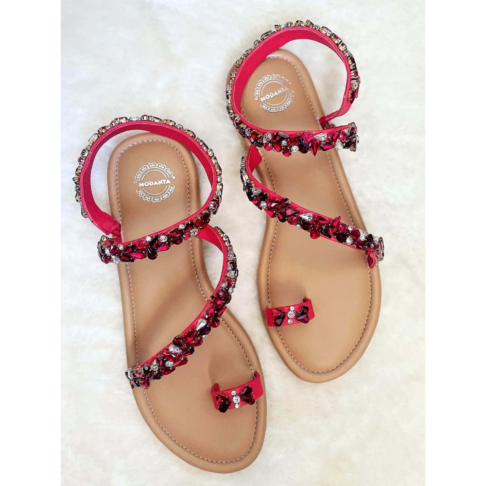 Modanta Red Diamond Flats