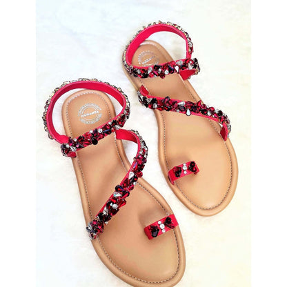 Modanta Red Diamond Flats