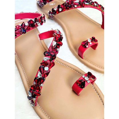 Modanta Red Diamond Flats