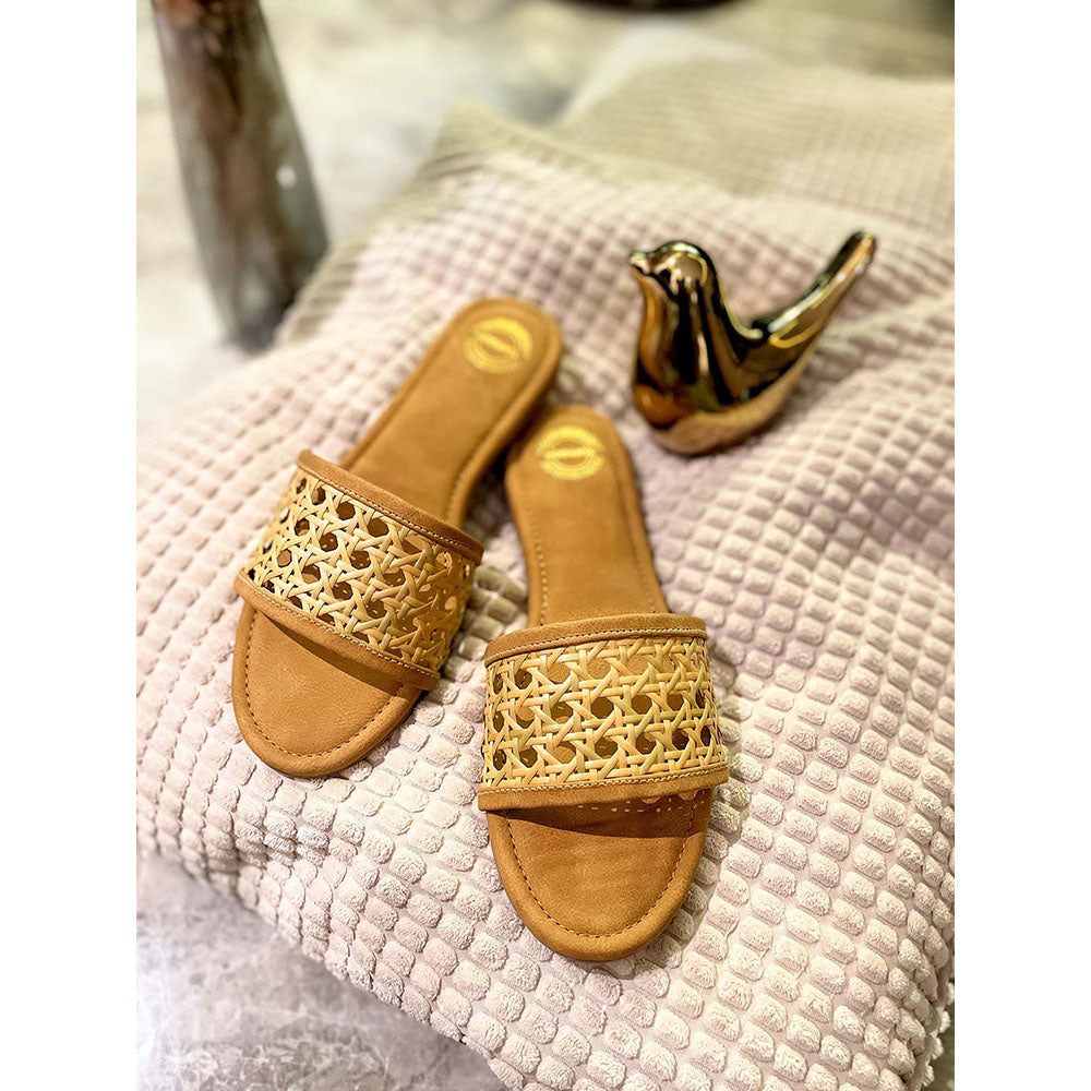 Modanta Beige Cane Sliders