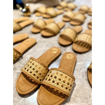 Modanta Beige Cane Sliders