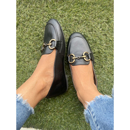 Modanta Black Loafers