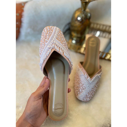 Modanta Peach Pearl Mules